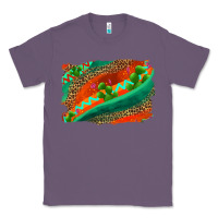 Lavender westerb aztec and leopard background Classic Tee - AdoDesignShop