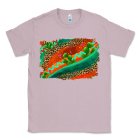 Lilac westerb aztec and leopard background Classic Tee - AdoDesignShop