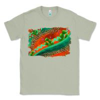 Matcha westerb aztec and leopard background Classic Tee - AdoDesignShop