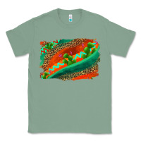 Sage westerb aztec and leopard background Classic Tee - AdoDesignShop