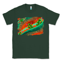 Sports Green westerb aztec and leopard background Classic Tee - AdoDesignShop