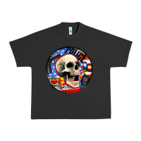 Pigment Black police skull and police equipment Urban Heavy Tee - AdoDesignShop
