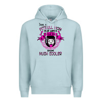 Blue Mist I'm A Pitbull Mom Just Like A Normal Mom Premium Hoodie - Bettercallsaul