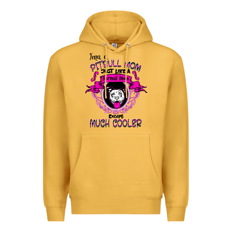 I'm A Pitbull Mom Just Like A Normal Mom Premium Hoodie by Bettercallsaul | Teevron