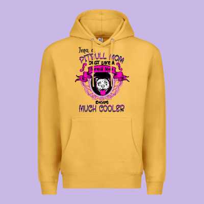 I'm A Pitbull Mom Just Like A Normal Mom Premium Hoodie Designed By Bettercallsaul