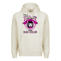 Oatmeal Heather I'm A Pitbull Mom Just Like A Normal Mom Premium Hoodie - Bettercallsaul