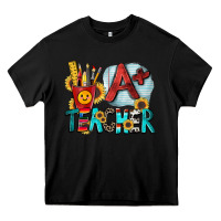Black a  teacher Heavy Core Tee - Zillion Design Studio