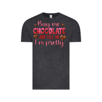 Vintage Black buy me chocolate and tell me i'm pretty Vintage Tee - JahusDesignShop