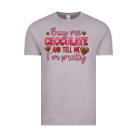 Vintage Zinc buy me chocolate and tell me i'm pretty Vintage Tee - JahusDesignShop