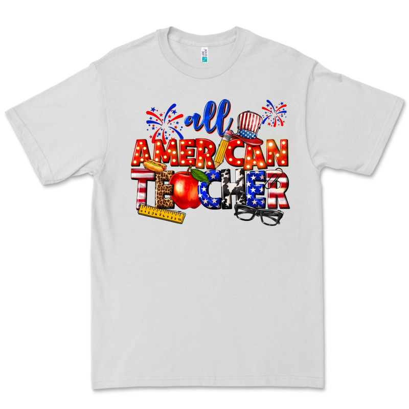 All American Teacher Premium Tee by texasbilliewilder | Teevron