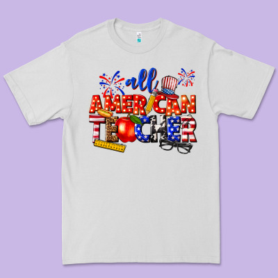 Premium Tee all american teacher