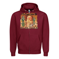 Burgundy ain t going down til the sun comes up Zipper Hoodie - MaliasSmallBusiness