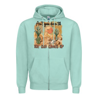 Seafoam ain t going down til the sun comes up Zipper Hoodie - MaliasSmallBusiness