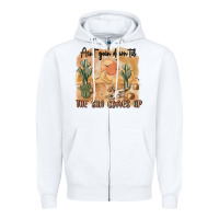 White ain t going down til the sun comes up Zipper Hoodie - MaliasSmallBusiness