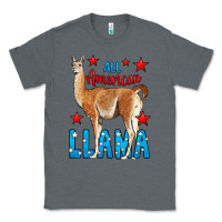 Charcoal Heather All American Lama Classic Tee - LillyAllenDesigns