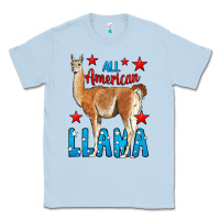 Dusty Blue All American Lama Classic Tee - LillyAllenDesigns