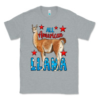 Heather Grey All American Lama Classic Tee - LillyAllenDesigns