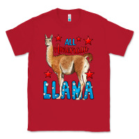 Red All American Lama Classic Tee - LillyAllenDesigns