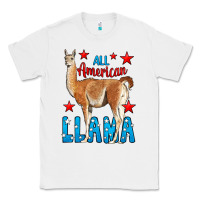 White All American Lama Classic Tee - LillyAllenDesigns