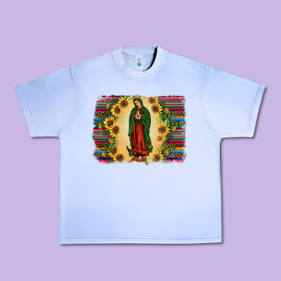 Serape Our Lady Of Guadalupe Urban Heavy Tee Designed By Jahusdesignshop