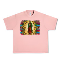 Salmon serape our lady of guadalupe Urban Heavy Tee - JahusDesignShop