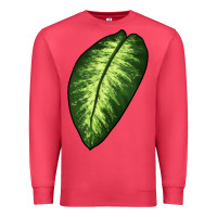 Cardinal Dumb Cane Leaf Premium Sweatshirt - LillyAllenDesigns