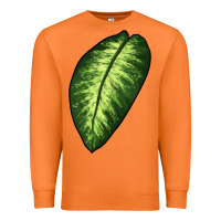 Carrot Dumb Cane Leaf Premium Sweatshirt - LillyAllenDesigns