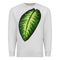 Dove Grey Dumb Cane Leaf Premium Sweatshirt - LillyAllenDesigns