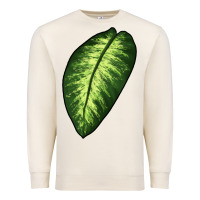Sandshell Dumb Cane Leaf Premium Sweatshirt - LillyAllenDesigns