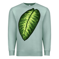Seafoam Dumb Cane Leaf Premium Sweatshirt - LillyAllenDesigns