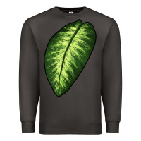 Smoke Dumb Cane Leaf Premium Sweatshirt - LillyAllenDesigns