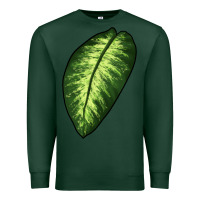 Sports Green Dumb Cane Leaf Premium Sweatshirt - LillyAllenDesigns