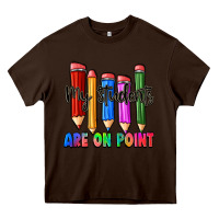 Chocolate Brown my students are on point Heavy Core Tee - Zillion Design Studio