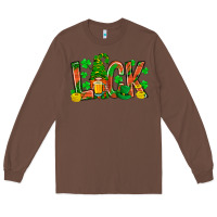 Chestnut luck with gnome and beer Long Sleeve Tee - NancyCooperArtShop