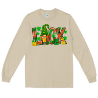 Mushroom luck with gnome and beer Long Sleeve Tee - NancyCooperArtShop