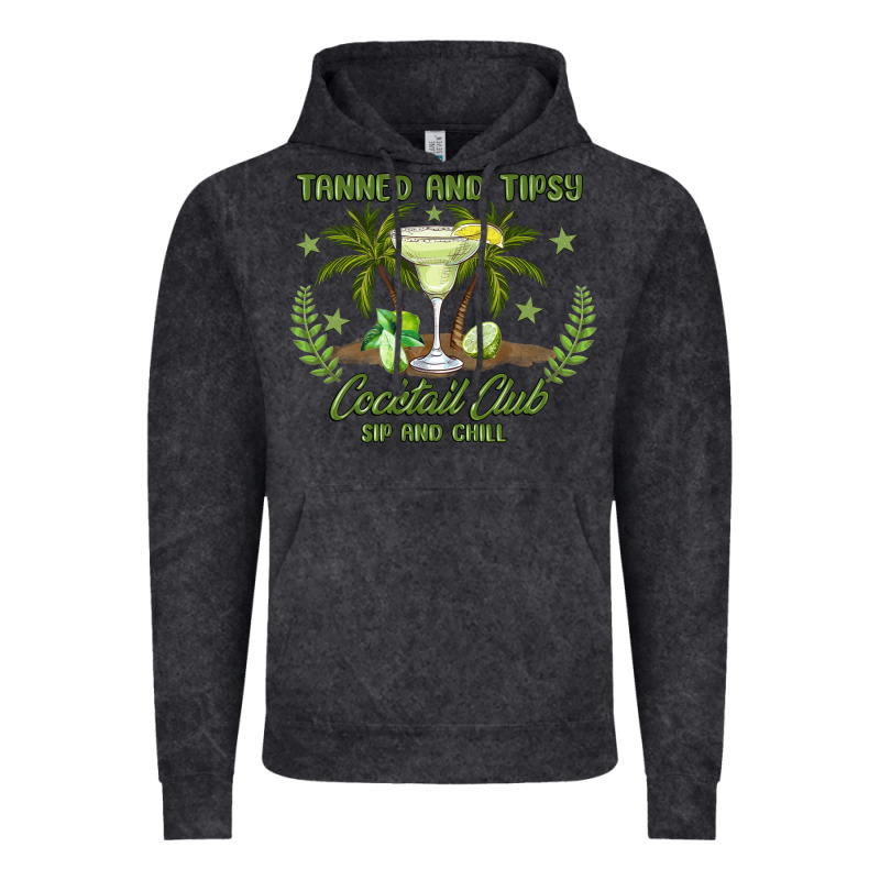 Tanned And Tipsy Cocktail Club Sip And Chill Vintage Hoodie by JahusDesignShop | Teevron