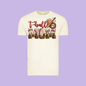 T Ball Mom Vintage Tee Designed By Adodesignshop
