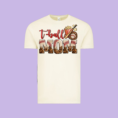 T Ball Mom Vintage Tee Designed By Adodesignshop