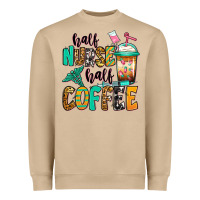 Mushroom half nurse half coffee Heavyweight Sweatshirt - Jasminsmagicworld