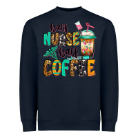 Navy half nurse half coffee Heavyweight Sweatshirt - Jasminsmagicworld