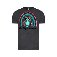 Vintage Black be my valentine gemstone rainbow Vintage Tee - JahusDesignShop