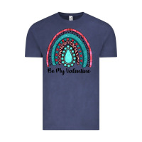 Vintage Denim be my valentine gemstone rainbow Vintage Tee - JahusDesignShop