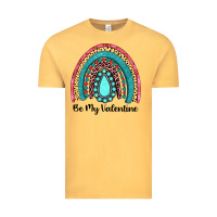 Vintage Mustard be my valentine gemstone rainbow Vintage Tee - JahusDesignShop