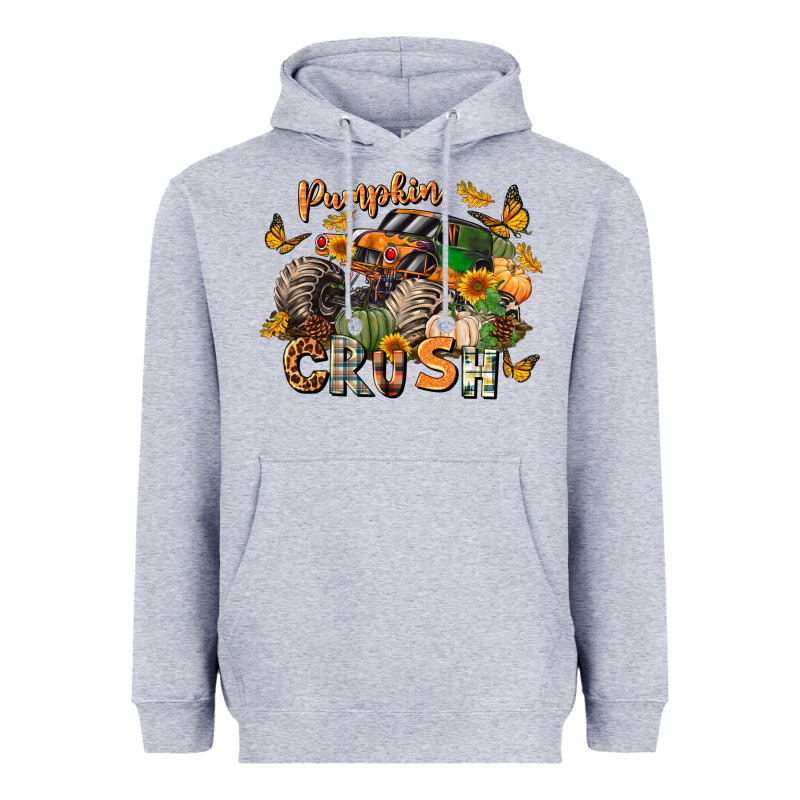 Pumpkin Crush Truck Heavyweight Hoodie by LillyAllenDesigns | Teevron