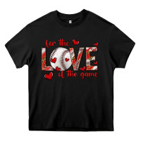 Black for the love of the game baseball Heavy Core Tee - texasbilliewilder