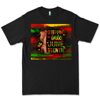 Black steppin into juneteenth Premium Tee - Zillion Design Studio