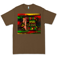 Cacao steppin into juneteenth Premium Tee - Zillion Design Studio