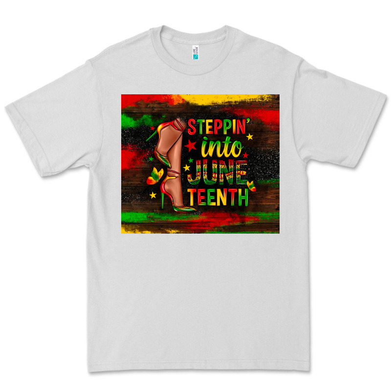 Steppin Into Juneteenth Premium Tee by Zillion Design Studio | Teevron