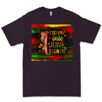 Plum steppin into juneteenth Premium Tee - Zillion Design Studio