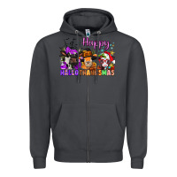Smoke happy hallothanksmas cows  nancy Zipper Hoodie - NancyCooperArtShop